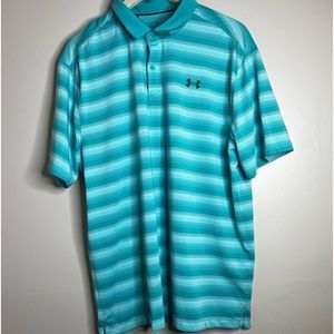 Under armour loose heat gear polo shirt men’s size XL blue